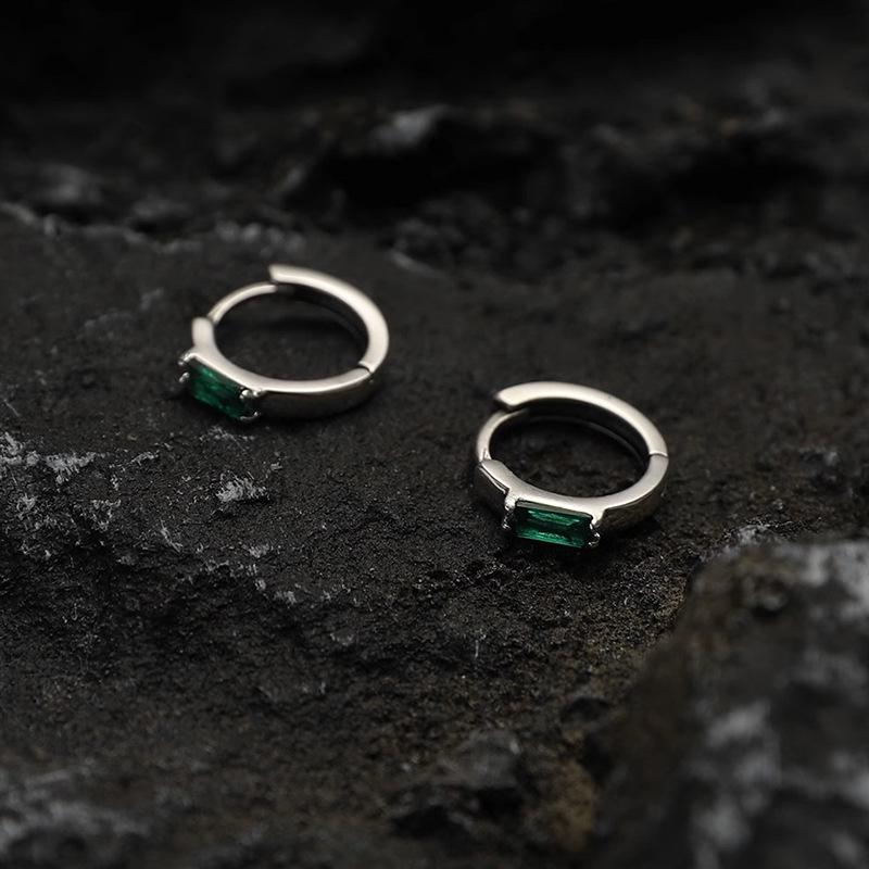 

Трендовые зеленые серьги-каффы в стиле хип-хоп 2025: Унисекс Минималистичный Европейский и Американский Стиль