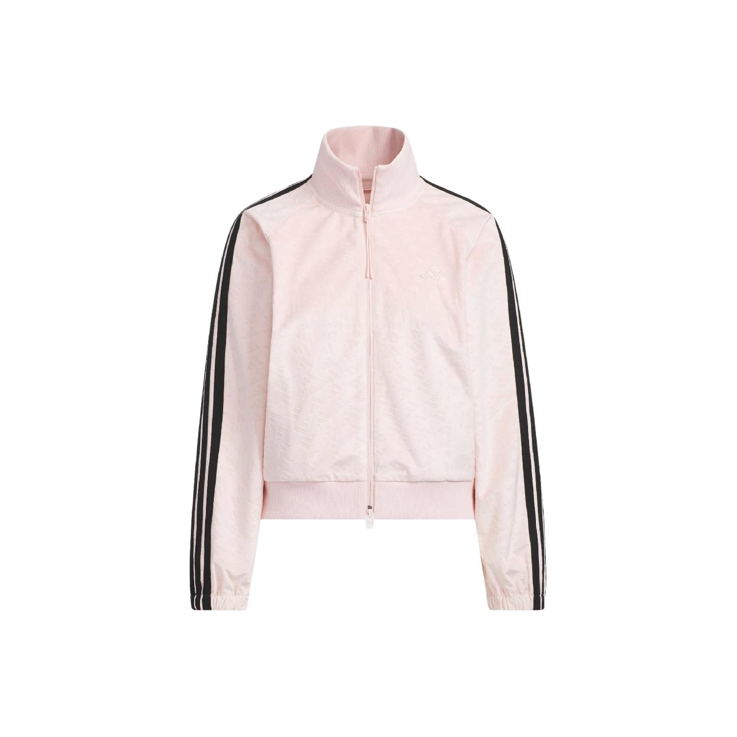 Adidas S VL JKT Velour Track Jacket Women Pink Black KC0174 XL