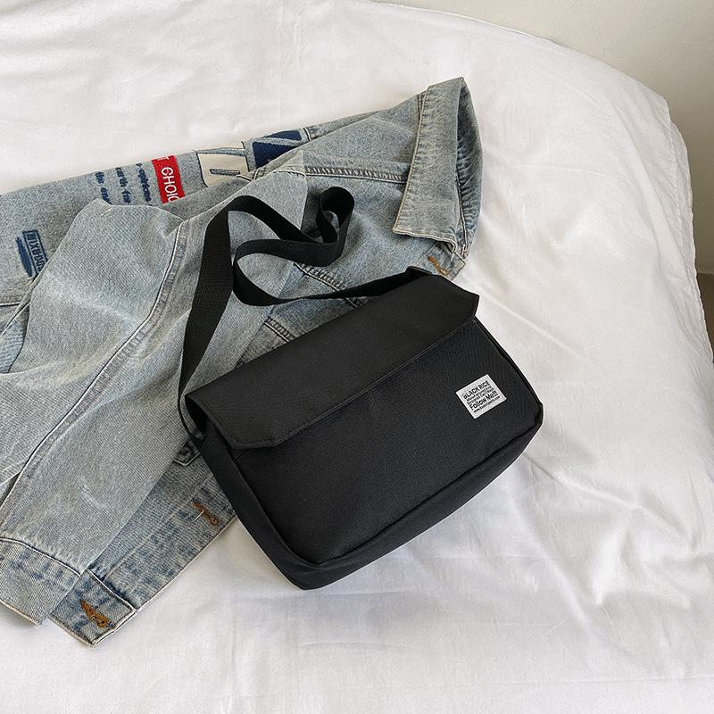 

TS JYL laptop bag,Unisex Crossbody Bag Flap Messenger 2024 Student Ins Style Simple Pack OneSize чорний