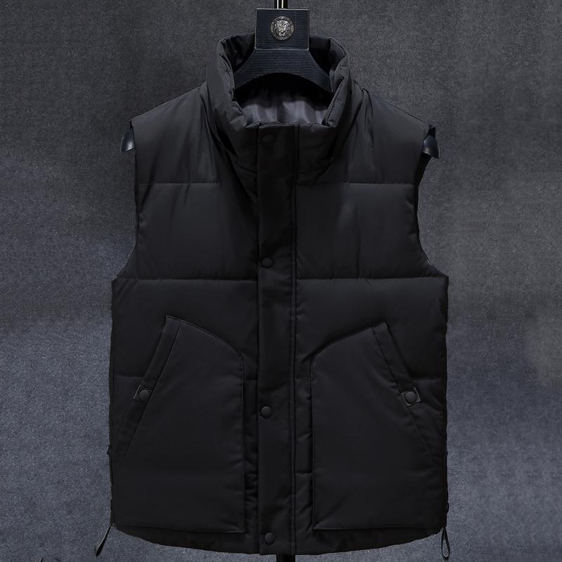 Plus Size L-7XL Winter Sleeveless Jacket for Men Outerwears Casual Loose Warm Vest Hooded