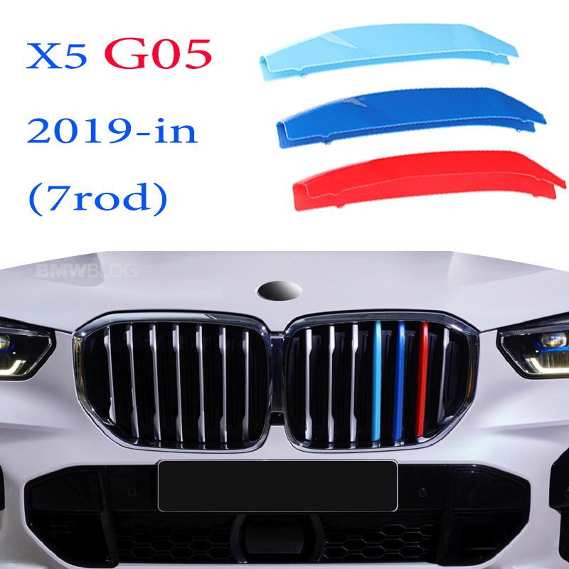 3Pcs Car Grille Trim Strip For BMW X1 X2 X3 X4 X5 X6 X7 E84 F48 F49 F39 E83 F25 G01 F26 G02 E70 F15 E53 G05 E71 E72 F16 G06 G07