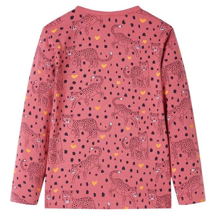 Pyjamas enfants à manches longues rose ancien 92/104/116/128/140