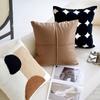 Neutral Earth Tone Abstract Throw Pillow Covers - Tufted & Textured Cushions for Couch & Home Decor Throw Pillow Customizable