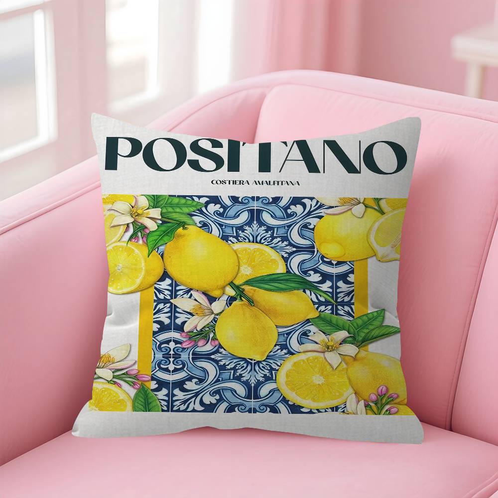 La Dolce Vita Lemon Pillow Gift Home Office Decoration Pillow Bedroom Sofa Car Cushion CoverPillow Case