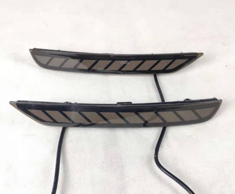 Compatible LED Mustang-Style Flowing Rear Bumper Brake Taillight for 2008-2017 Subaru Forester (Black)