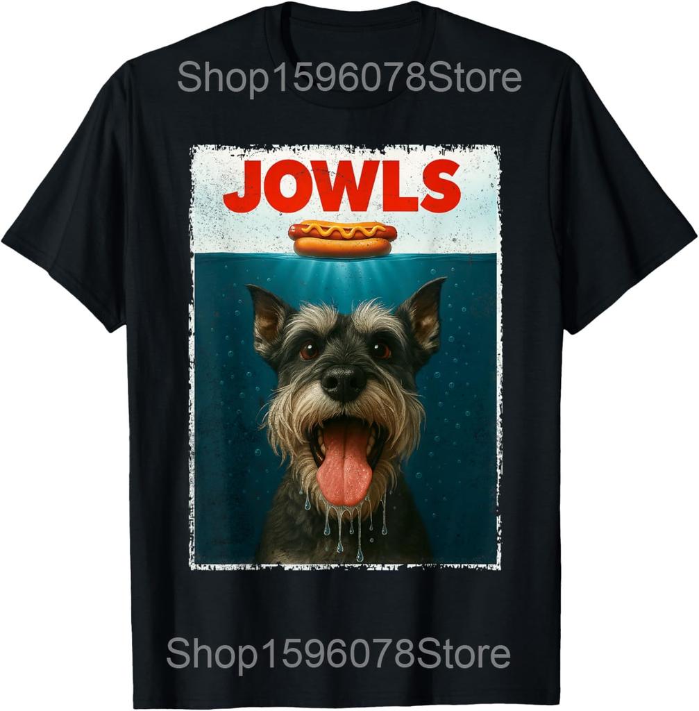 Miniature Schnauzer I Hear You I'm Just Not Listening T Shirts Men Humor Streetwear Tee Shirt Short Sleeve Unisex Loose Clothing