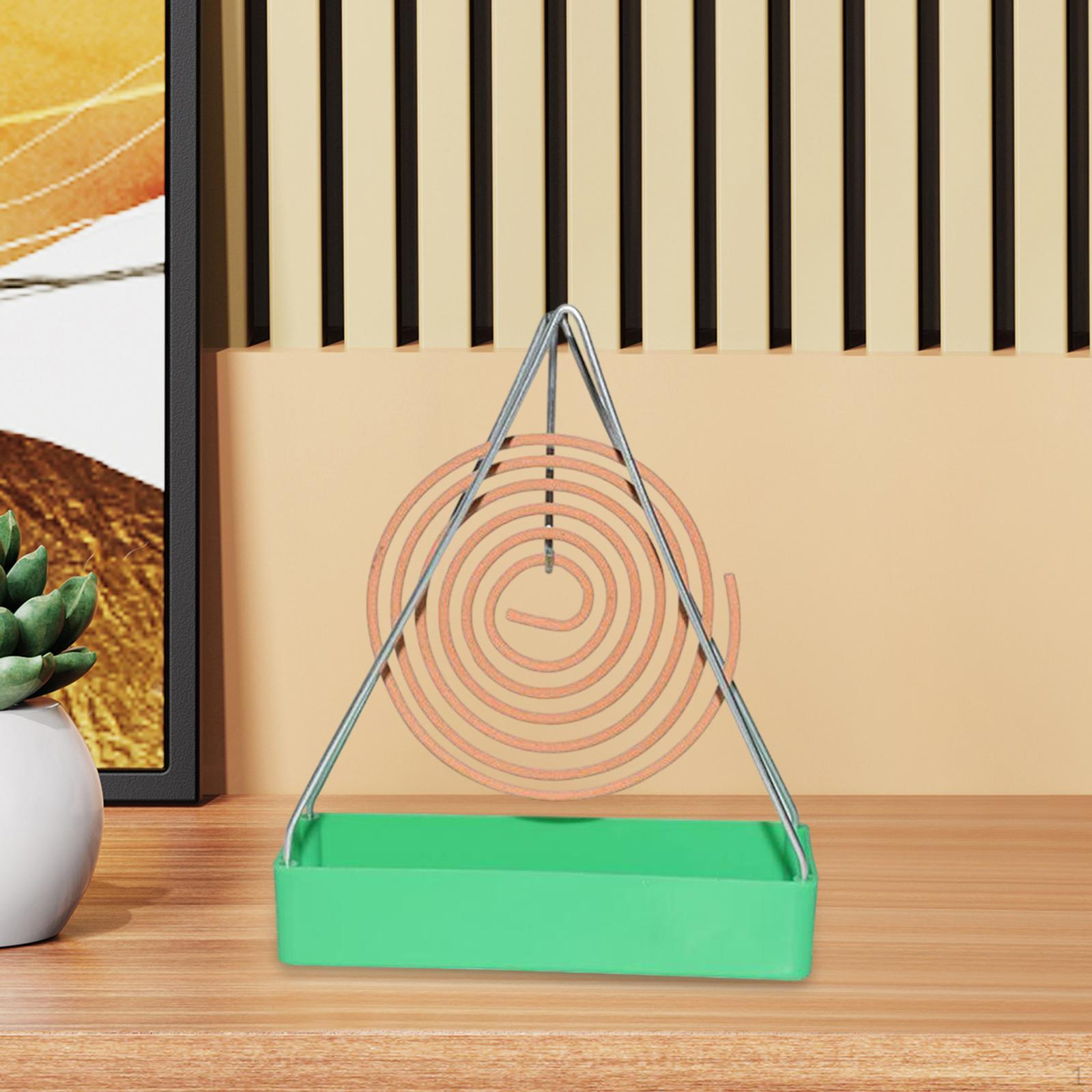 

Держатель катушки Подвесная курильница для благовоний Уличная стойка Портативная коробка Спираль зелёный