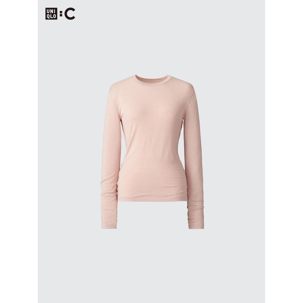 Uniqlo HeaTTech Cashmere Blend Crewneck T  Long Sleeve  exTra Warm