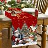 Christmas Santa Snowman Table Runner Christmas Decorations for Home 2026 Xmas Party Table Decor Navidad Noel New Year Tablecloth