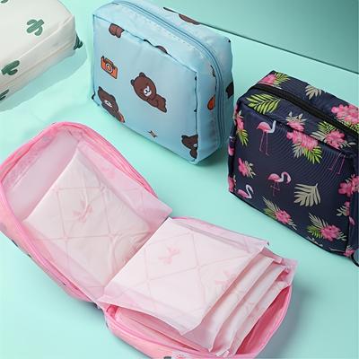 Stylish Multi-functional Travel Bag - Perfect for Cables, Cosmetics and Essentials, Durable Polyester, Mixed Colors
