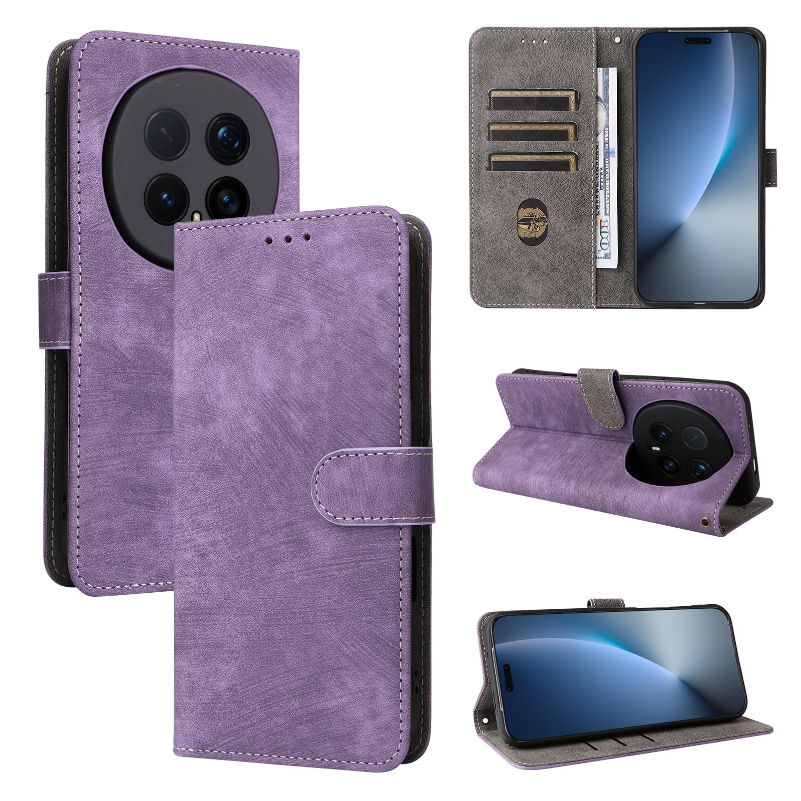 

Чехол-книжка для Honor Magic8 Pro из ПУ кожи, чехол для телефона с полной защитой [Блокировка RFID], чехол-кошелек for Honor Magic8 Pro фиолетовый