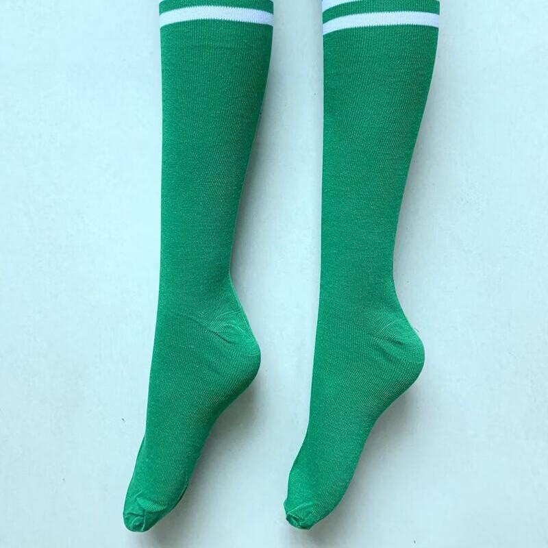 

Green & White Striped Football Socks (3-Pack)