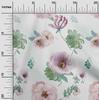 oneOone Cotton Flex Light Gray Fabric Florals Dress Material Fabric Print Fabric By The Yard 40 Inch