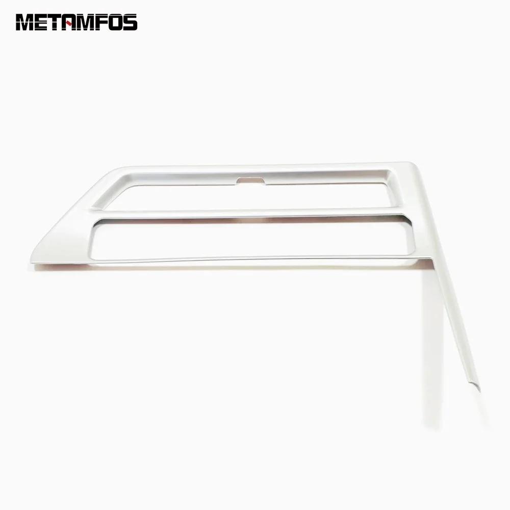 Accessories For Toyota Highlander Kluger XU70    Carbon Fiber Center Console Navigation Frame Air Vent Outlet Trim ABS Matte Plastic