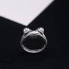 Retro Silver Plated Frog Animal Knuckle Rings for Women Charm Gothic Punk Frog Opening Finger Rings Fashion Jewelry Gift