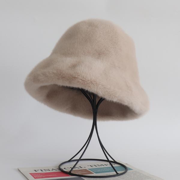 

Зимние модные женские уличные шапки, теплые шляпы-ведра, высококачественные шапки из искусственного меха норки, русские женские шапки 53cm-58cm хаки