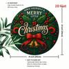 Vintage Metal Tin Sign 8x8 Inch Retro Christmas Holly Berry Wall Decor for Home Bar Cafe