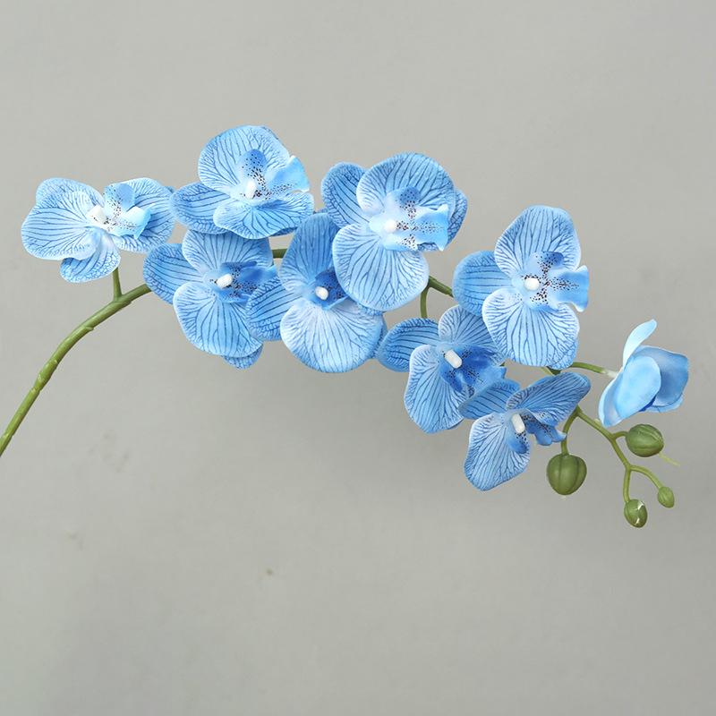 69Cm 3D New Artificial Phalaenopsis Flower Branches Real Touch Faux Butterfly Orchid Stems Floral Arrangement Wedding Home Decor