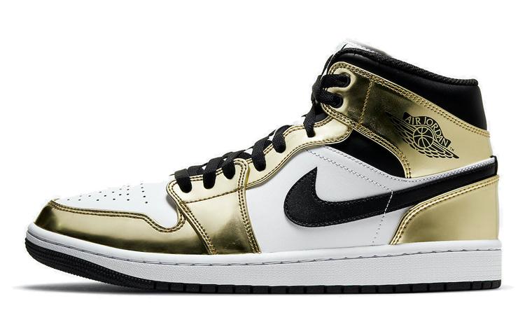 Air Jordan 1 Mid Se  Metallic Gold  DC1419-700 42.5