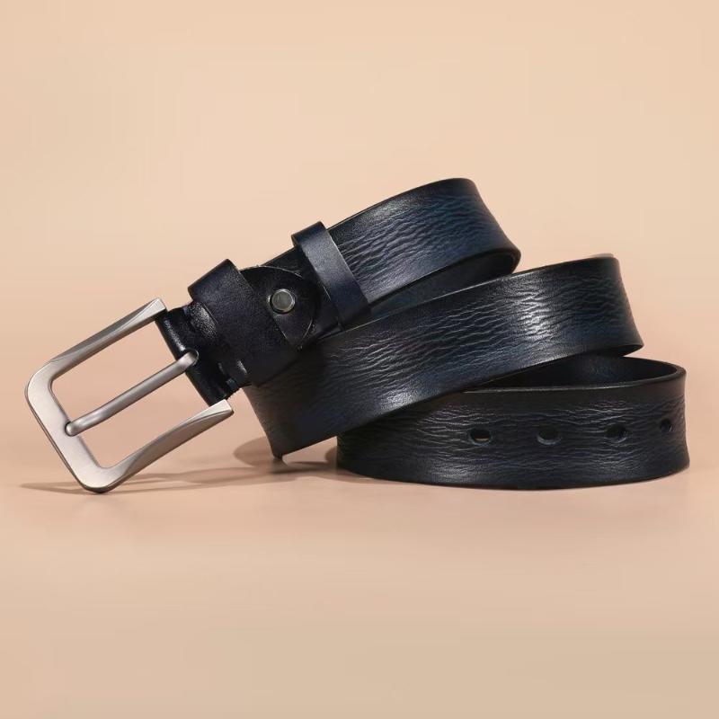 Pure Cowhide Retro Tree Paste Leather Belt Men's Casual Cowhide Belt Men's