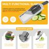 Handheld Mandoline Slicer with 2 Pcs Food Holder Adjustable Mandoline Food Slicer Comfort Grip Mandoline Slicer Kitchen Tool