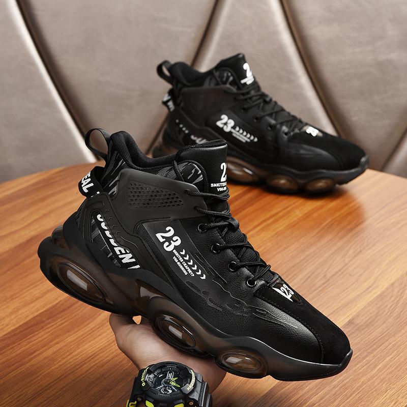 Fashion Man Sneakers Outdoor Breathable Lace Up Luxury New Basketball Thick Soled Fashion Casual Sneaker Shoes for Running Large Size