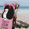 Cute Cartoon M-Mafalda Bath Towel Microfiber Soft Water Absorbing Breathable For Girl Kids Decorative Cartoon Beach Towel