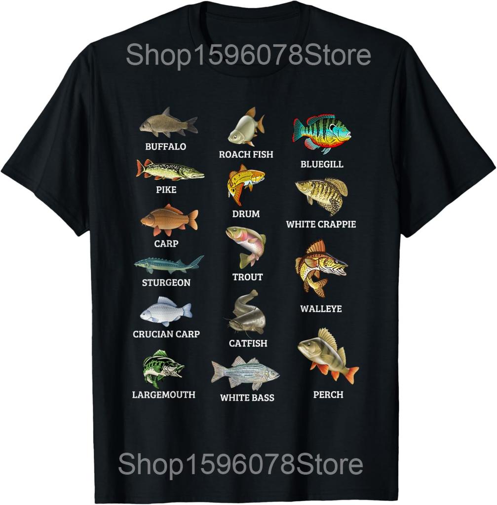 Things I Do In My Spare Time Fishing Bass Funny Fisherman T Shirts Master Baiter Fish Tee Short Sleeve Unisex Loose Clothing