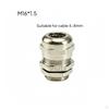Brass Cord Grip Stainless Steel Strain Relief Wire Seal Fitting for Workbench, Machine