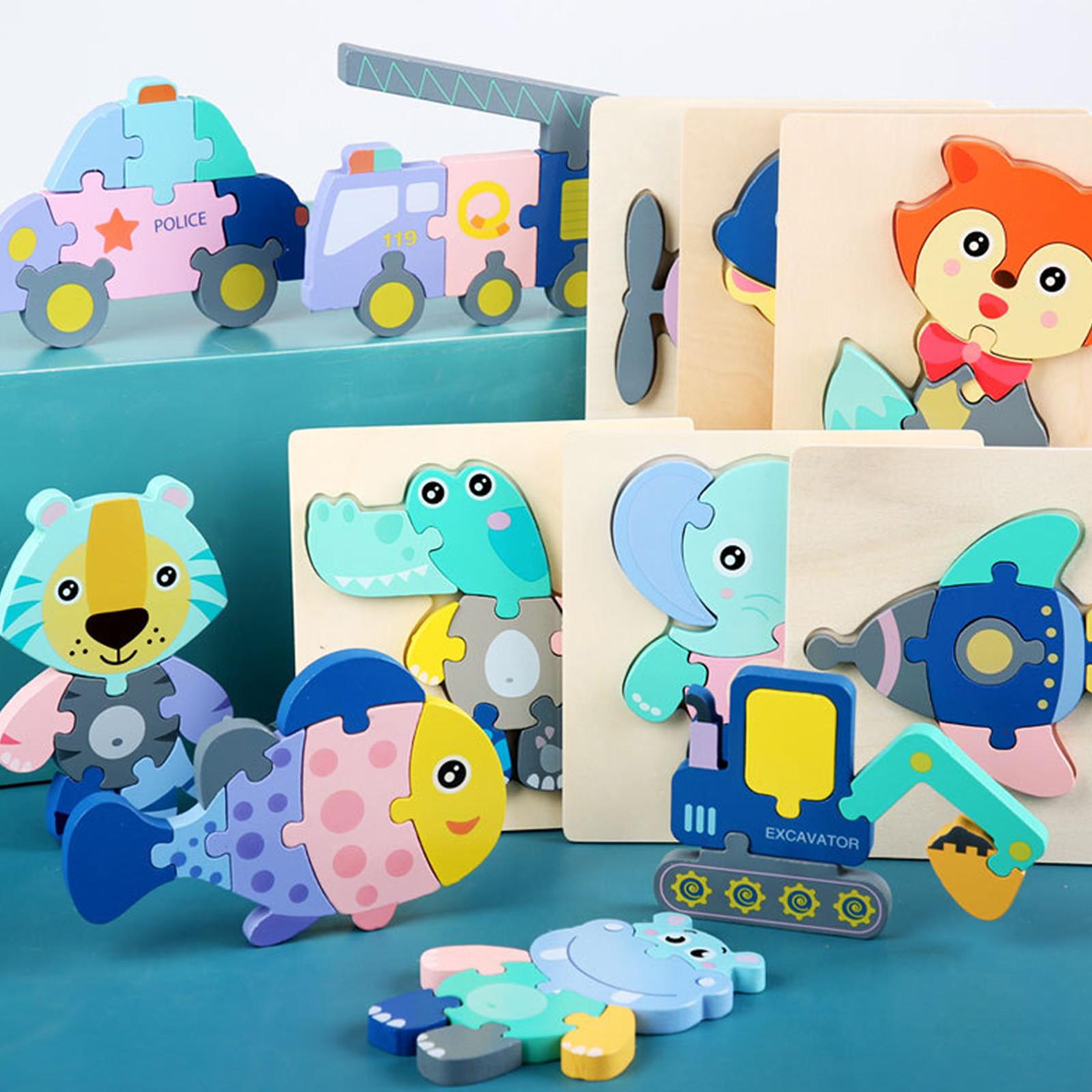 

Дитяча освітня рання освіта, яка тримає руку, рух транспорту великих тварин, відповідність форми 3d