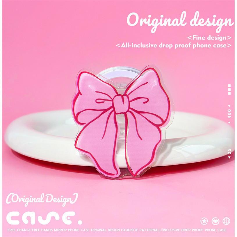 

Магнитный чехол для телефона с мультяшным бантом и магнитной подставкой, совместимый с iPhone 15 14 13 12/11promax/xsmax/xr 7/8plus Magnetic Stand