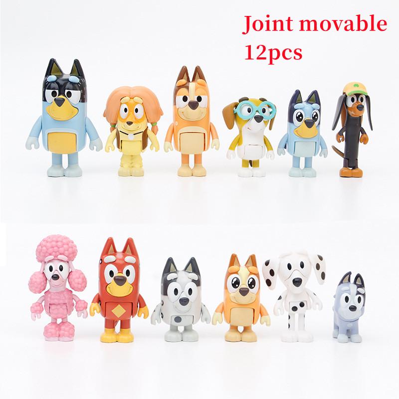 

Суставы Блуи 12шт Подвижные Украшения для торта Домашние украшения Мультяшная кукла Мультфильм 12pcs