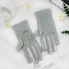 Ice Silk Sun Protection Gloves Women Summer Thin Breathable Palm Hollow Riding UV Protection Non-Slip Touch Screen