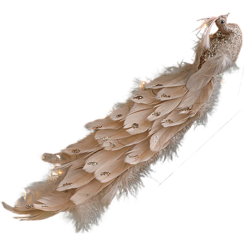 Christmas Tree Decoration Birds Colorful Feathers Artificial Birds Garden Branch Christmas Decoration Feather Bird Christmas Tre