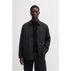 BOSS Men's Loose Fit Logo Patch Shirt Jacket