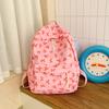 Schoolbag new simple floral bow junior high school students backpack casual versatile schoolbag fresh large capacity backpack