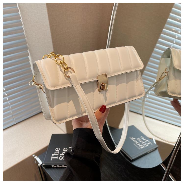 

Niche design retro shoulder bag women s spring and autumn 2024 new trendy casual messenger bag foreign style small square bag білий