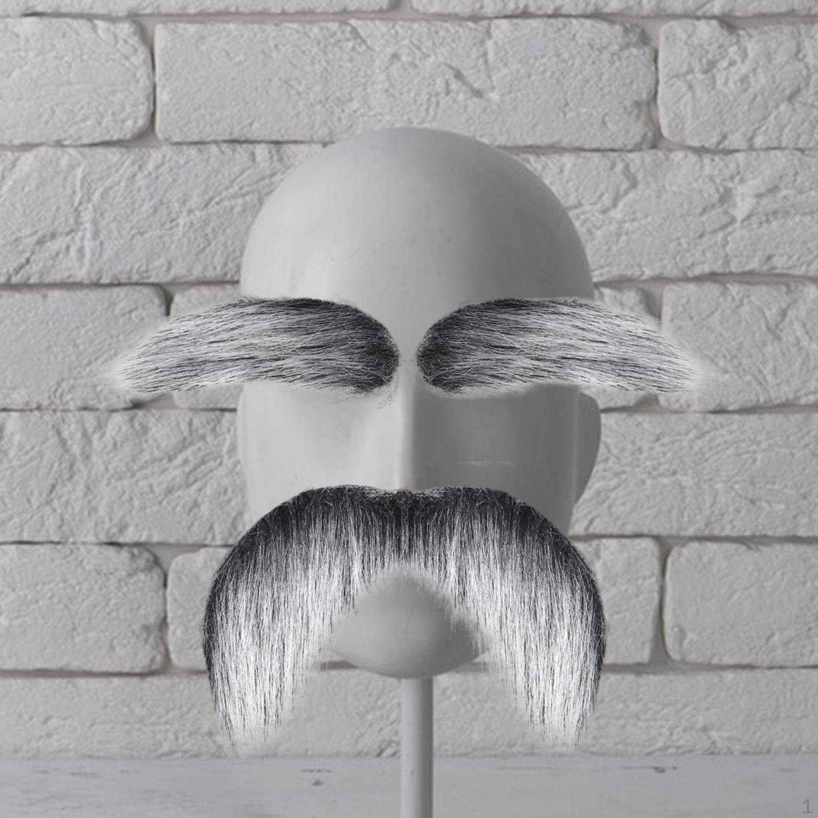 

Костюмные аксессуары для самодельных накладных бровей, макияж для дня рождения, ролевая игра gray white