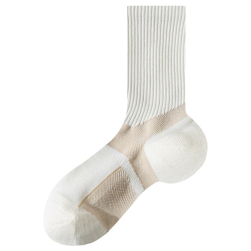 

Female Summer Leisure Sports Towel Bottom Absorbs Perspiration Breathable Deodorant Non Slip Tube Socks 1 pair