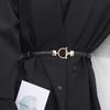 Personality Luxury Trouser Adjustable Dress Women Waistband Waist Belt PU Belt Metal Hook Buckle