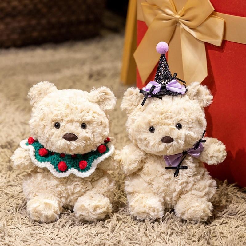 Christmas Halloween Teddy Bear Cute Animal Plush Toy Kids Playroom Gift Decor
