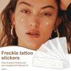 6Pcs Gold Glitter Freckles Face Tattoo Stickers Waterproof Artificial Freckle Patches Shimmering Makeup Speckles Freckle Tattoos