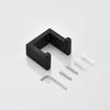 Stainless Steel Black Towel Rack Set - Bathroom Towel Bar & Shelf Accessories