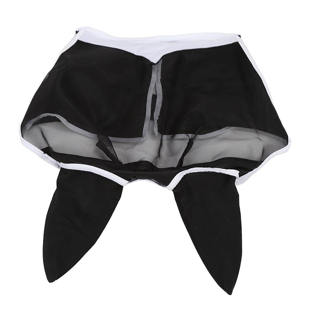 Horse Face Cover Detachable UV Protection Breathable Polyester Horse Fly Mask with Hook and Loop