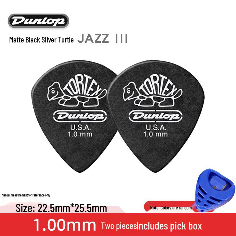 Dunlop Jazz3 Electric Guitar Pick - Genuine Small Turtle Jazz 3-Speed Bass Pick
