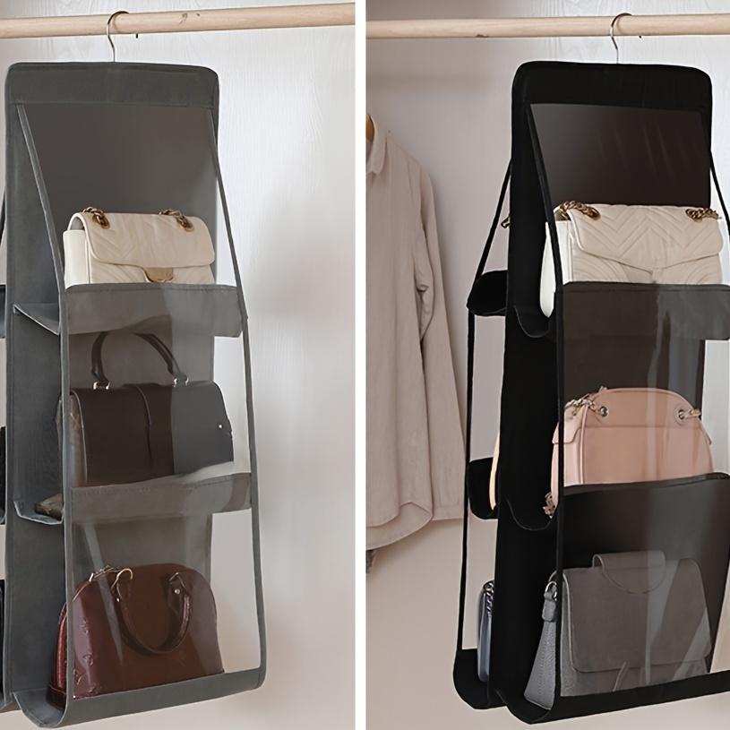1PC 6/8 Pocket Hanging Handbag Storage Rack, Multifunctional Oxford Cloth Storage Rack Ideal Storage Artifact for All Bags