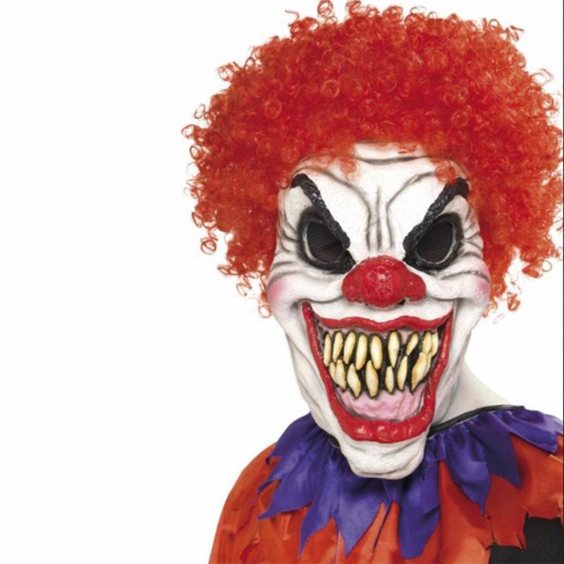 Funny Clown Horror Latex Mask Halloween Christmas Party Horror Role Play Props