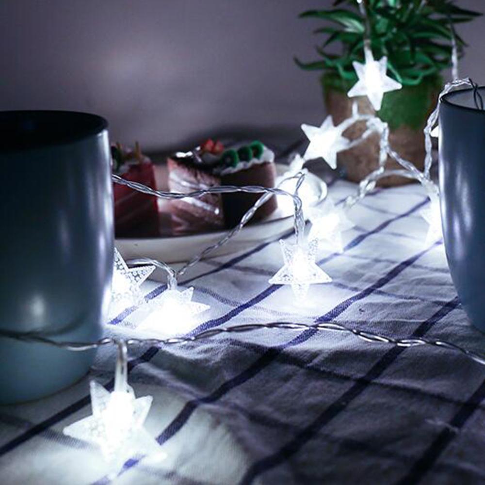 LED Star Chain String Lights for Outdoor & Indoor, Fairy Lights for Weddings, Christmas, and Party Decor