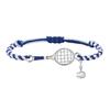 Comfortable Adjustable Wrist Strap Blue Unisex Sports Hand Chain Bracelet Jewelry For Tennis And Daily Wear