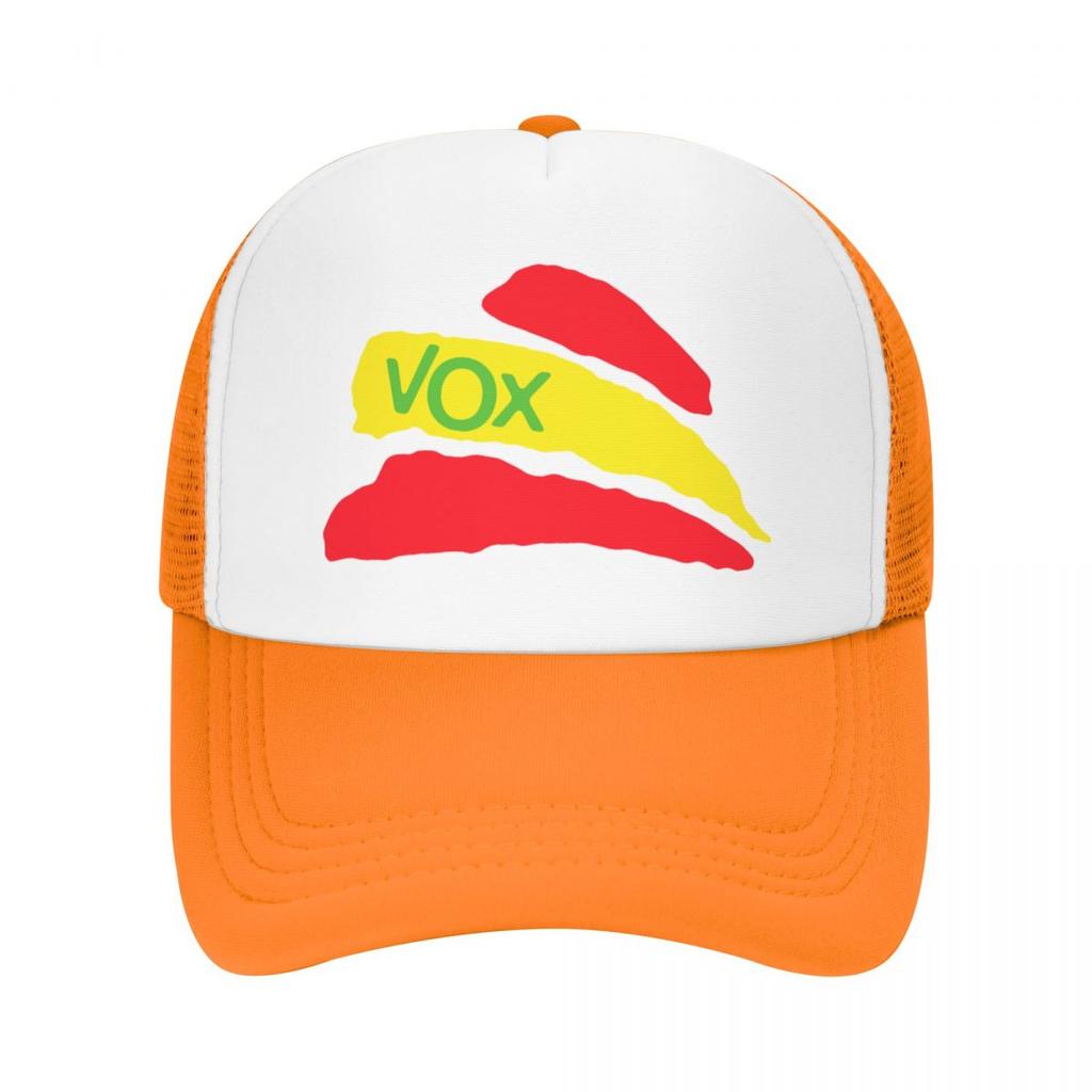 Vox Kšiltovka Trucker s španělskou vlajkou Outdoorová Dámská Unisexová Nastavitelná Španělsko Politická strana Baseballová čepice Letní klobouky Baseballová čepice